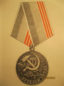 Медаль "Ветеран труда".