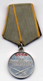 Медаль  За боевые заслуги