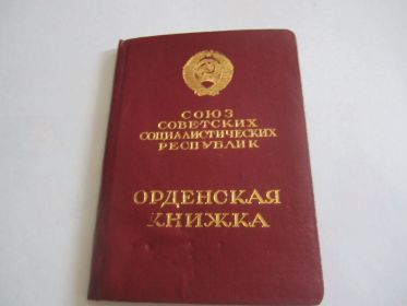 орденская книжка