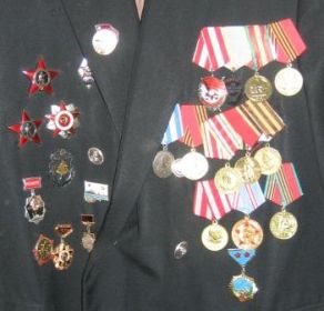ОРдена и медали на форме Покровского Н.Н.