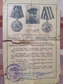 благодарность