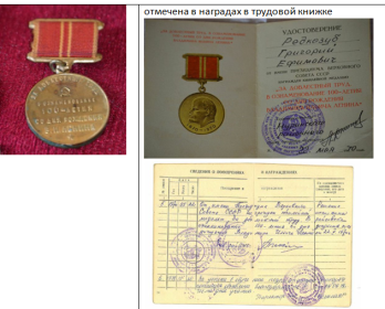Медаль «За доблестный труд в ознаменование 100-летия со дня рождения В И Ленина»  (22 мая 1970 г