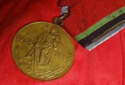 Медаль «Двадцать лет победы в Великой Отечественной Войне 1942-1945гг»