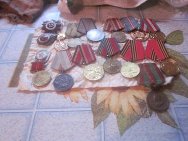 медаль" За отвагу ", медаль "За оборону Сталинграда"