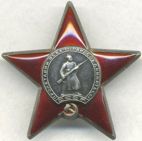 Орден Красная Звезда № 641560