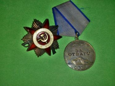 Орден Отечественной войны II степени и медаль за отвагу