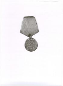 приказом Военного Совета Армии от 11 апреля 1945 года был награжден медалью "За боевые заслуги"