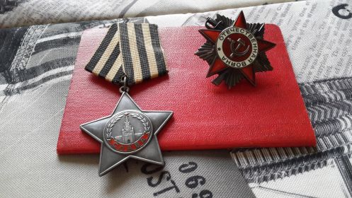 Орден Славы III степени и Орден Отечественной войны I степени