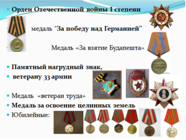 награды
