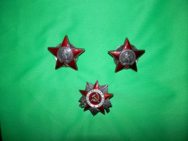 Ордена Отечественной войны 2 степени и Красной Звезды