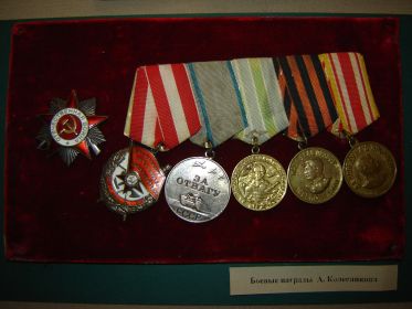 Боевые награды А.Н. Колесникова