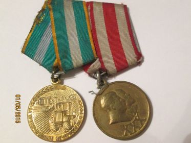 Юбилейные награды( В ознаменование тридцатой годовщине и за преобразование нечерноземья РСФСР