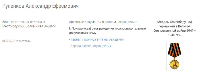 Медаль за победу над германией в Великой Отечественной Войне 1941-1945 гг"