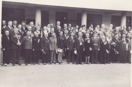 ветераны 151-ой стрелковой дивизии 1985 год