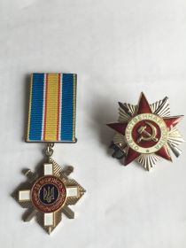 Орден Отечественная Война 2 ст, Орден Мужества, Украина.