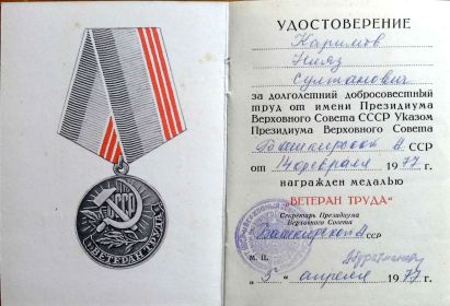 Ветеран труда
