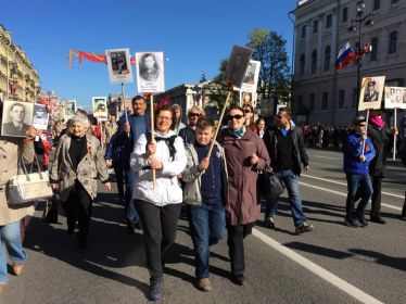 Бессмертный полк 9 мая 2015 года. Санкт-Петербург