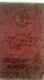 орденская книжка