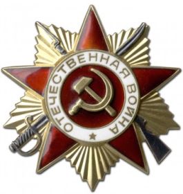 - Орден «Отечественной войны» 2 степени (3698180)