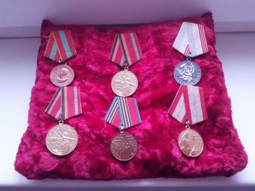Медали, полученные моим дедушкой за участие в ВОВ.