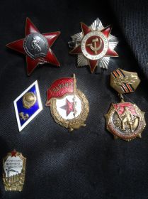 Ордена и знаки на кителе