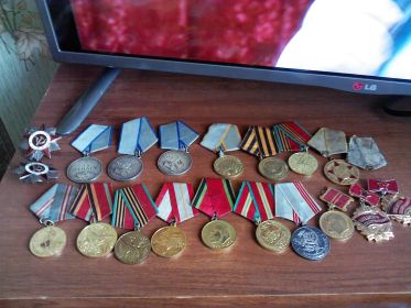 Медали и ордена отца и дедушки