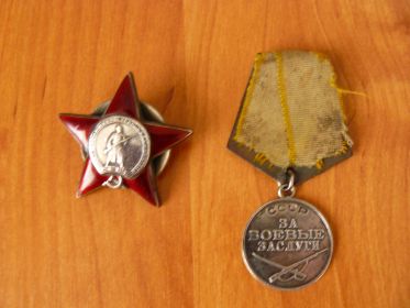 Орден Красной Звезды и Медаль "За боевые заслуги"