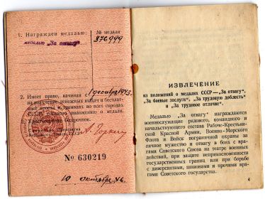 медаль "За отвагу"