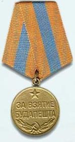 медаль за взятие Будапешта