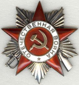 Орден Отечественной Войны 1 - степени. 1941-1945 годов.