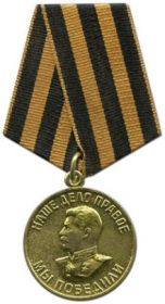 медаль " За победу над Германией в Великой Отечественной войне 1941 - 1945 г.г.