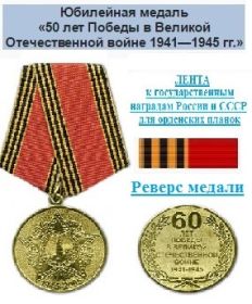 Медаль «60 лет Победы в Великой Отечественной войне 1941—1945 гг.»