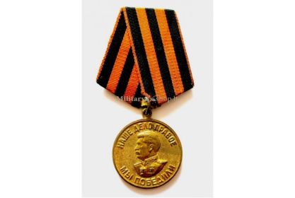 Медаль"За победу над Германией"