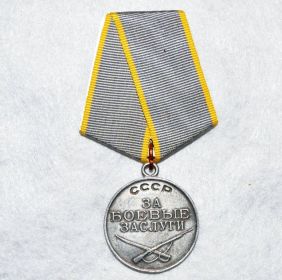 За выслугу лет в ВМФ медаль «За боевые заслуги» 30.04.1945 г.