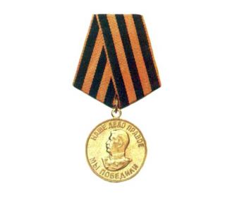 медаль "За победу над Германией ".