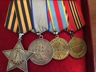 Орден Славы III степени, Медали: "За Отвагу", "За освобождение Варшавы", "За взятие Берлина"