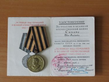 Медаль "За победу над Германией"