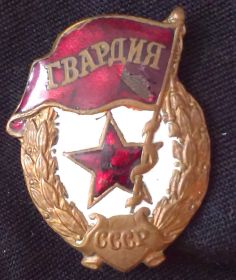 Нагрудный знак "Гвардия"