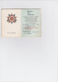 "Медаль за отвагу" "Орден Красной звезды", орден отечественной войны 2 степени