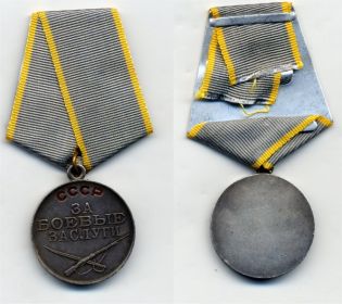 " За боевые заслуги ", медаль ЗА БОЕВЫЕ ЗАСЛУГИ