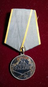 "  Медаль "За боевые заслуги"