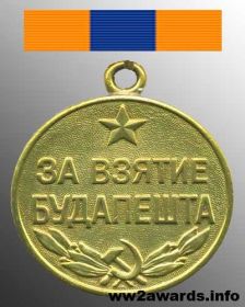 Медаль "За взятие Будапешта"