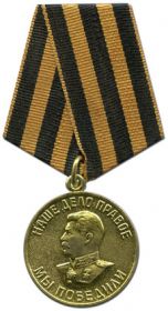 медаль "За победу над Германией в ВОВ 1941-1945 гг."