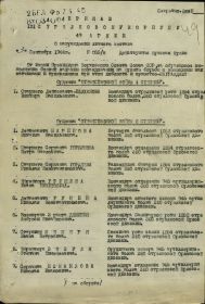 орден "Красной звезды" Приказ № 055/н от 03 сентября 1944