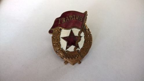 Нагрудный знак "Гвардия"