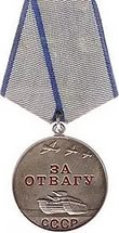 орден красной звезды и  медаль за отвагу, Медаль за победу над Германией 1941-1945.