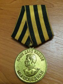 Медаль "За победу над Германией" (Ф №0193938) 1946 г.