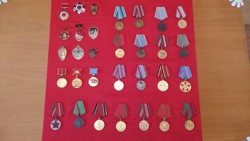 более 35 орденов, медалей и почётных знаков