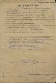 1-я медаль За Отвагу