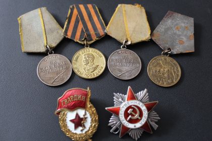 За боевые заслуги, за отвагу, за оборону Сталинграда, за победу над Германией и др.